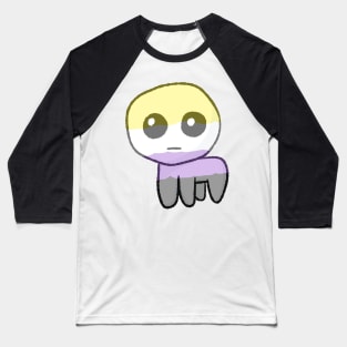 TBH Autism Creature Nonbinary Pride Flag Baseball T-Shirt